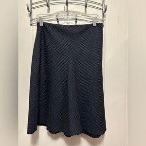 Tailored‎ Rebecca Taylor midi pencil skirt women’s Size 6 Navy metallic stripe